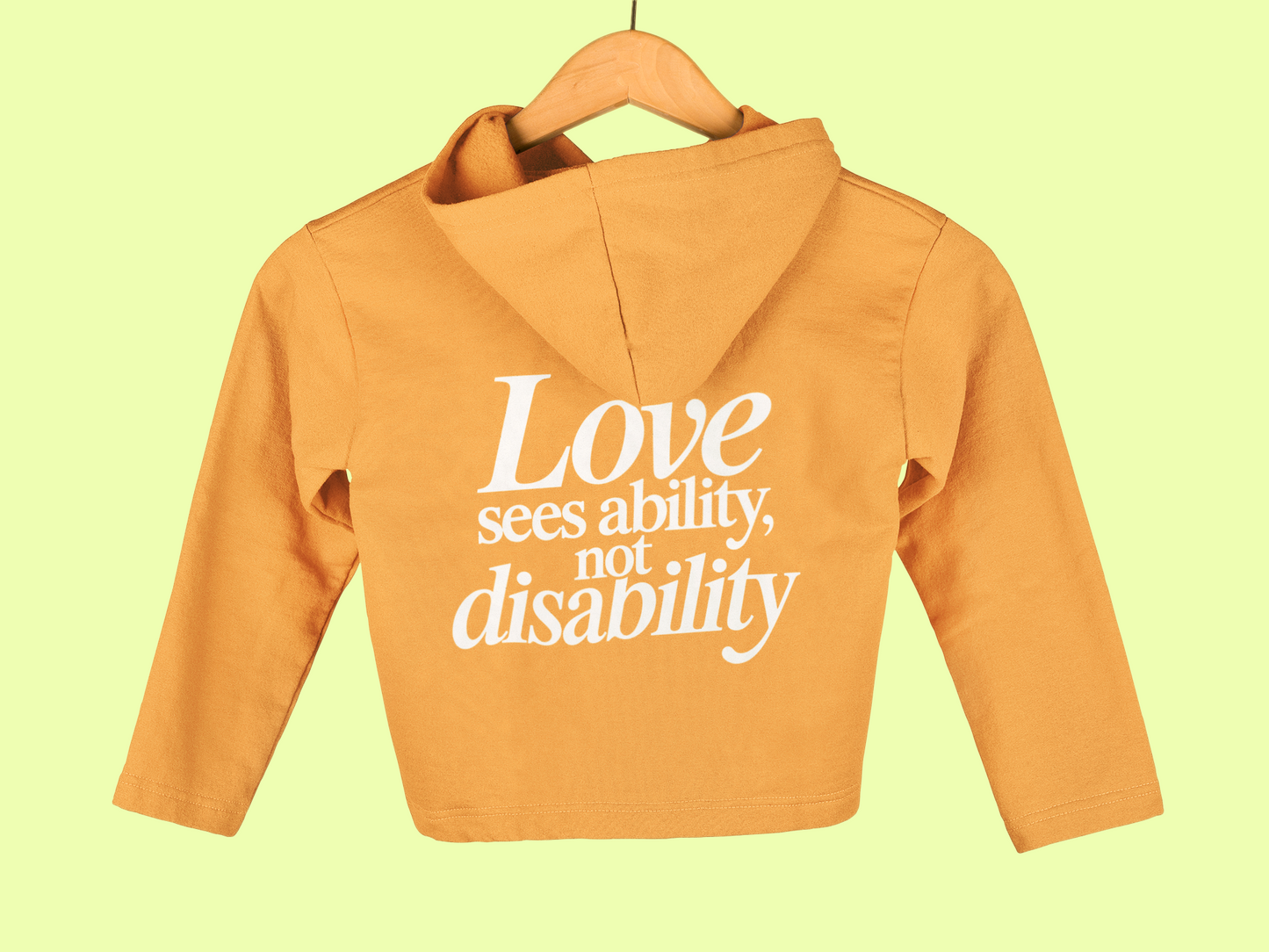 Love sees ability, not disability Youth Hoodie