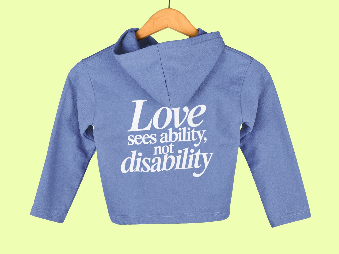 Love sees ability, not disability Youth Hoodie