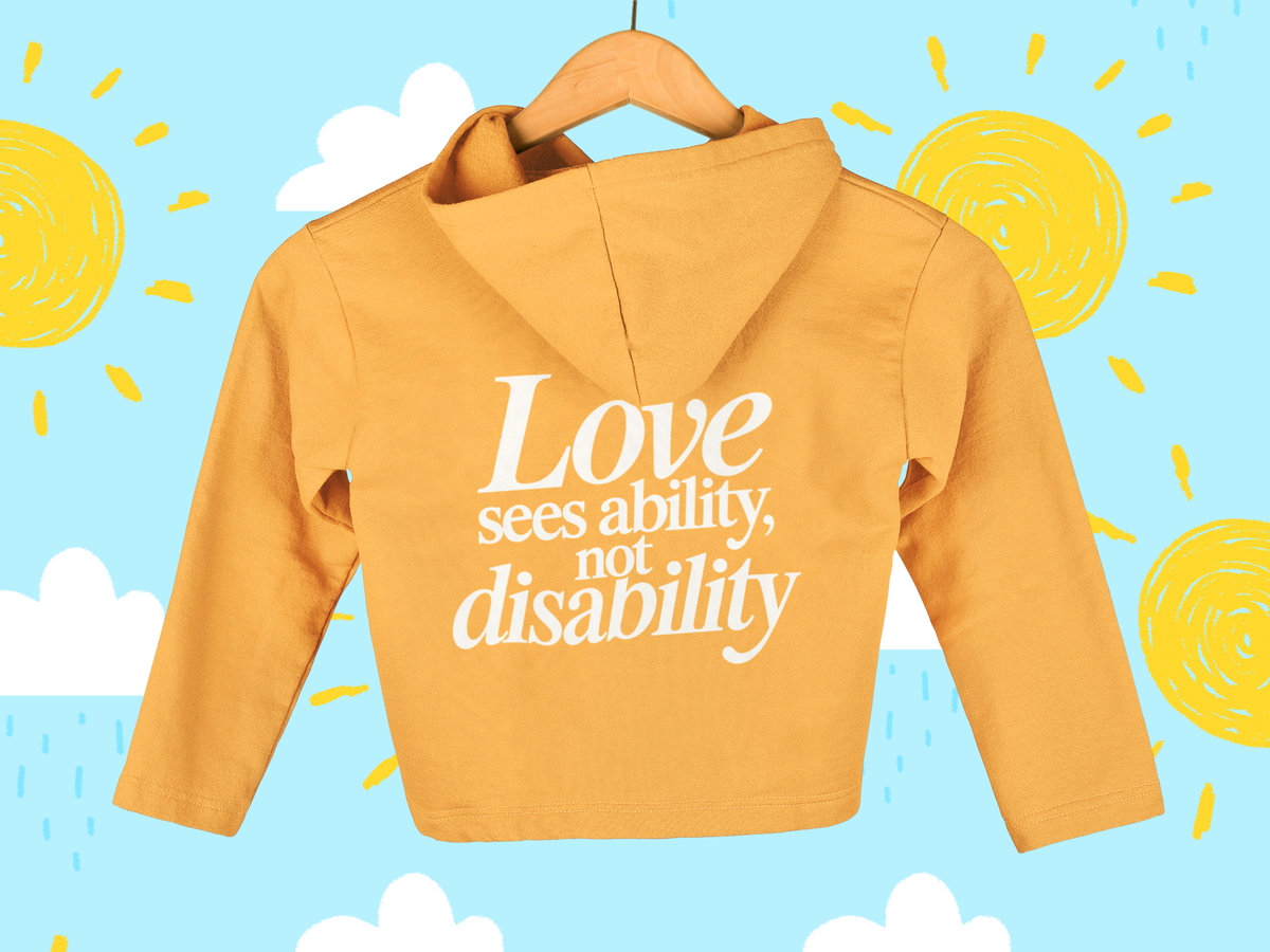 Love sees ability, not disability Youth Hoodie